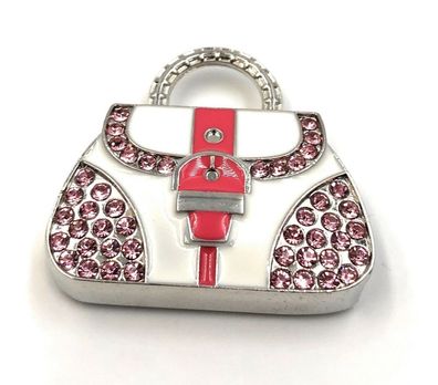 Eldle Handtasche aus Metall Glitzer Pink Funny USB Stick div Kapazitäten