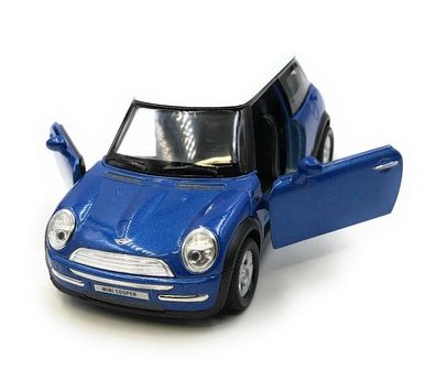 Modellauto Mini Cooper Blau Auto 1:34-39 (lizensiert)