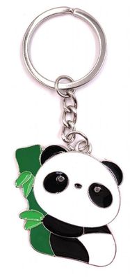 Schlüsselanhänger Sweet Panda Bär Metall Anhänger Charm