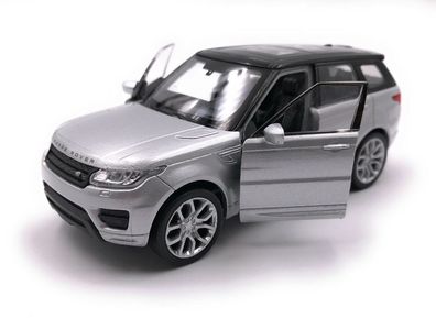 Modellauto Range Rover Sport SUV Silber Auto Maßstab 1:34-39 (lizensiert)