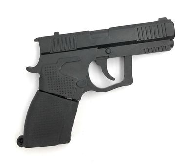 Revolver Pistole Waffe Schusswaffe schwarz Funny USB Stick div Kapazitäten