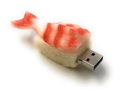 Sushi mit Reis und Krabbe Funny USB Stick div Kapazitäten