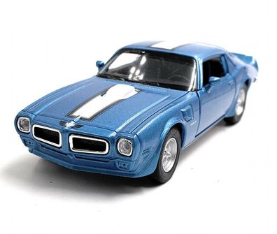 1972 Pontiac Firebird Trans AM Blau Modellauto Auto Maßstab 1:34 (lizensiert)