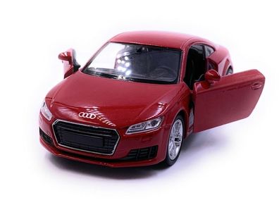 Audi TT Kompakt Sportler Modellauto Auto Rot Maßstab 1:34 (lizensiert)