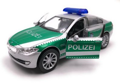 Modellauto Polizei BMW 535i 5er Grün Auto Maßstab 1:34-39 (lizensiert)