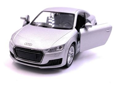 Audi TT Kompakt Sportler Modellauto Auto Silber Maßstab 1:34 (lizensiert)