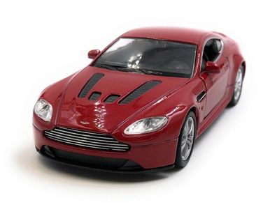 Modellauto Aston Martin V12 Vantage Sportwagen Rot Auto 1:34-39 (lizensiert)