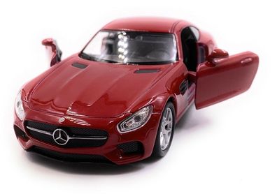 Mercedes Benz AMG GT Sportwagen Modellauto Auto Rot Maßstab 1:34 (lizensiert)