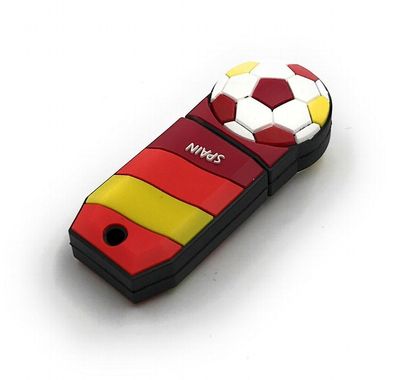 Fussball Spain Flagge Sport Manschaft Anhänger Funny USB Stick div Kapazitäten