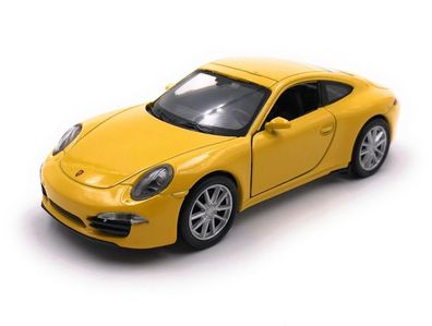 Modellauto Porsche 911 Carrera S Gelb Auto Maßstab 1:34-39 (lizensiert)