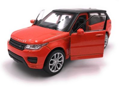 Modellauto Range Rover Sport SUV Orange Auto Maßstab 1:34-39 (lizensiert)
