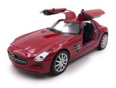 Modellauto Mercedes Benz SLS AMG Rot Auto Maßstab 1:34-39 (lizensiert)