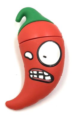 Chilli Scharfe Schote mit Gesicht Funny USB Stick div Kapazitäten