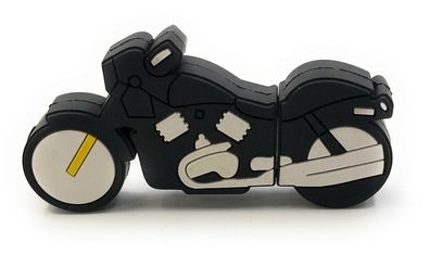 Motorrad in Schwarz Bike Funny USB Stick div Kapazitäten
