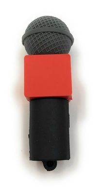 Mikrofon Aufnahme Tonstudio Rot Schwarz Funny USB Stick div Kapazitäten