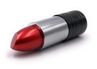 Lippenstift Lipgloss Anhänger rot silber schwarz Funny USB Stick div Kapazitäten