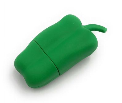 Paprika grün Gemüse Funny USB Stick div Kapazitäten