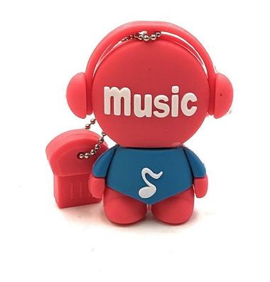 Music Man Musik Rot Funny USB Stick div Kapazitäten