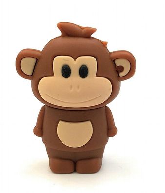 Affe in Braun Monkey Funny USB Stick div Kapazitäten