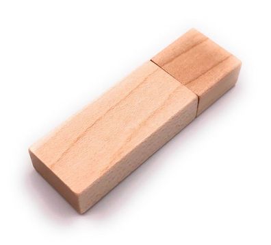 Holz eckig aufsteckbar Eiche Funny USB Stick div Kapazitäten