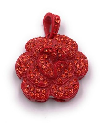 Rose Liebe Blume rot Glitzer Strass Funny USB Stick div Kapazitäten