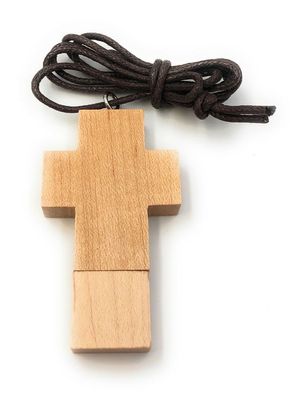 Kreuz aus echtem Holz Christi Funny USB Stick div Kapazitäten
