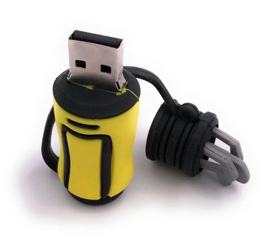 Golf Sport Tasche Gelb Schläger Funny USB Stick div Kapazitäten