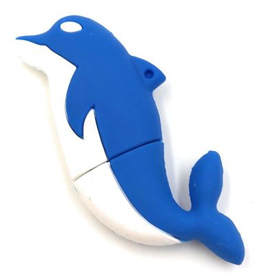 Delfin Fisch Ozean Tier in Blau Funny USB Stick div Kapazitäten