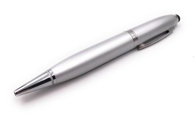 Stift Kugelschreiber Schreiber Touch silber Funny USB Stick div Kapazitäten