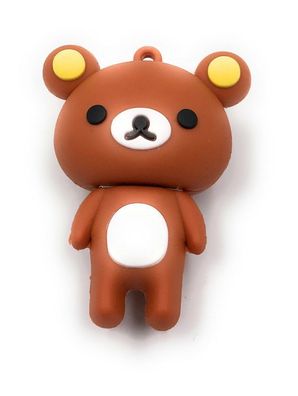 Teddy Teddybär mit gelben Ohren süss stehend Funny USB Stick div Kapazitäten