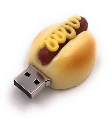 Hot Dog Fast Food Wurst Brötchen Funny USB Stick div Kapazitäten