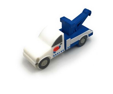 Abschlepper Abschleppauto Auto Fahrzeug weiß blau Funny USB Stick div Größen