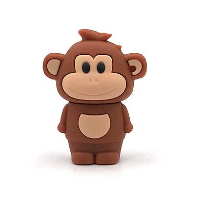 Affe stehend Äffchen süß braun Tier Funny USB Stick div Kapazitäten