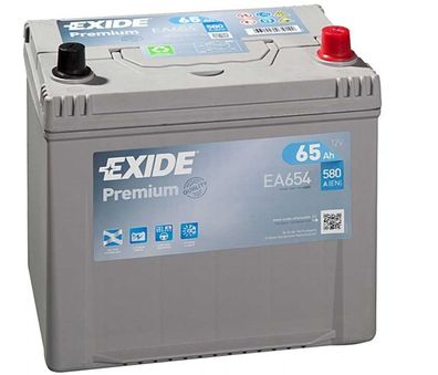 EXIDE Premium EA654 Asia 12V/65Ah 580A (EN) absolut wartungsfrei Hochwertig