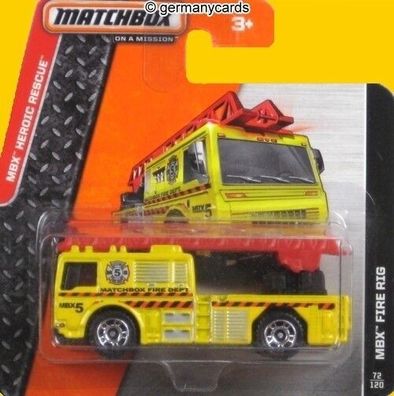 Spielzeugauto Matchbox 2014* Fire Rig
