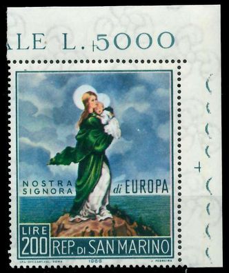 SAN MARINO 1965 Nr 879 postfrisch ECKE-ORE X9C8146