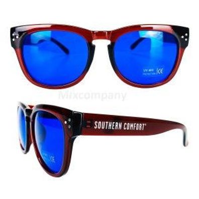 Southern Comfort Nerd Sonnenbrille blau UV400 Unisex Retro Vintage Style Party