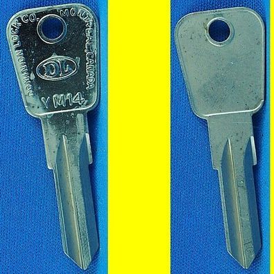 DL Schlüsselrohling YM14 für Ymos PRL 001 - 400 / Ford Tür