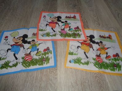 3 Taschentücher für Kinder-China Import -lustige Mickymäuse