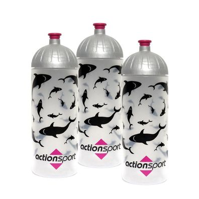 ActionSport Trinkflasche - 0,7 Liter Motiv Haie