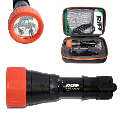 Riff TL 3000 MK3 Tauchlampe mit max. 2600 Lumen inkl. Tasche