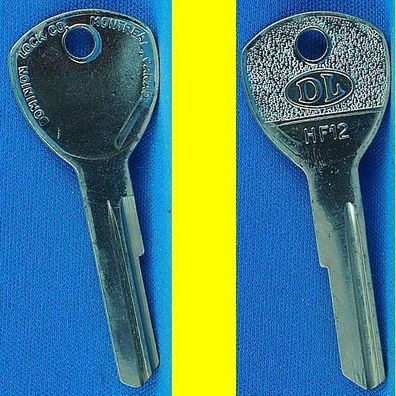 DL Schlüsselrohling HF12 für Huf SW 1 - 240 Ford Türschlüssel