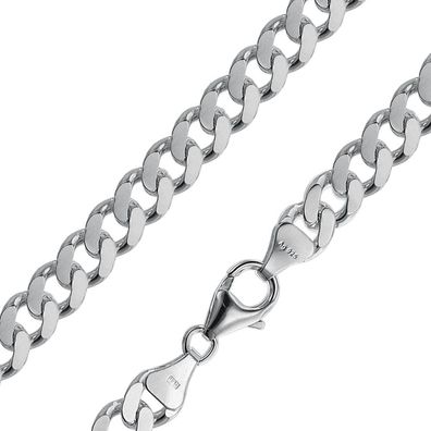 trendor Schmuck Halskette für Männer 925 Sterlingsilber Flachpanzer 8,2 mm 08636