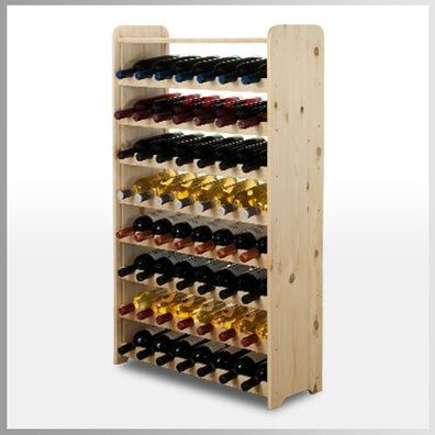 Flaschenregal Weinständer Weinregal * für 56 Flaschen Holz Massiv 118x72x26,5 RW31