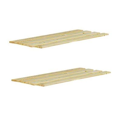 2 Stück Zusatzboden zum Regal Serie B / 80x28,5 cm / Holzregal Kiefer Büroregal