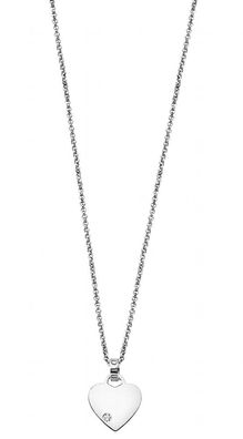 Lotus Silver Collier | Halskette mit Herzanhänger Silber LP1715-1/1