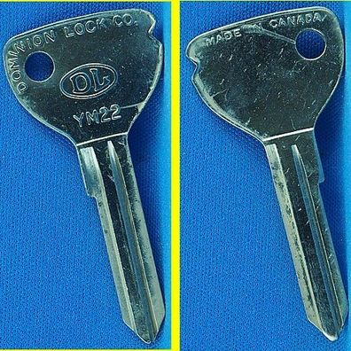 DL Schlüsselrohling YM22 für Ymos B 001 - 500 / Opel Hauptschlüssel