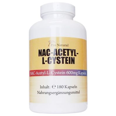 Pro Natural NAC-Acetyl-L-Cystein 180 Kapseln hochwertiges L-Cystein
