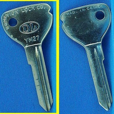 DL Schlüsselrohling YM27 für Huf H 001 - 500 + 1251 - 1500 / Opel Hauptschlüssel