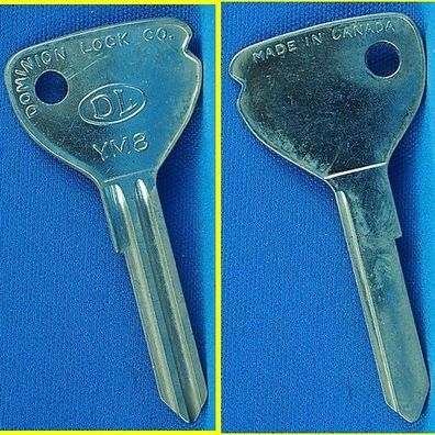 DL Schlüsselrohling YM9 für Ymos 8 / 001 - 250 / Opel Hauptschlüssel